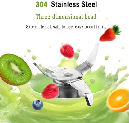Mini Blender Fruit Mixer Machine Portable Electric Juicer grinder Cup 380ML Personal Blender Smoothie Maker USB Rechargeable (Multicolour)