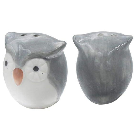 Gardino Delightful Ceramic Owl Salt and Pepper Shakers Set - Add a Touch of Fun to Your Dining Table