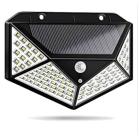 Solar Interaction Wall Lamp Solar Out Door Powered Motion Sensor Interaction Garden Wall 100 Led Lamp 3 Modes