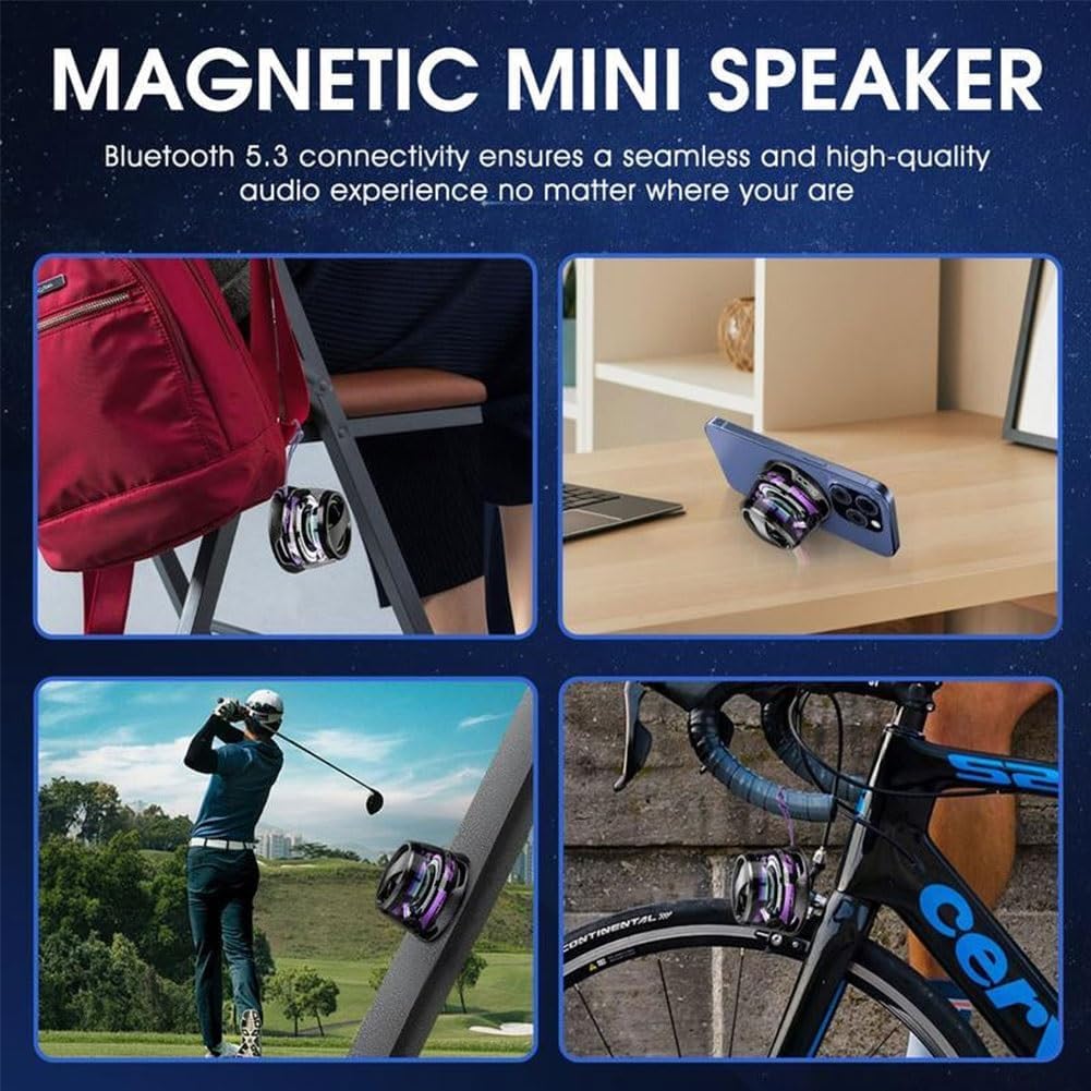 G200 Magnetic Bluetooth Speaker with RGB Light | Wireless Waterproof Speaker with 6–7H Playtime