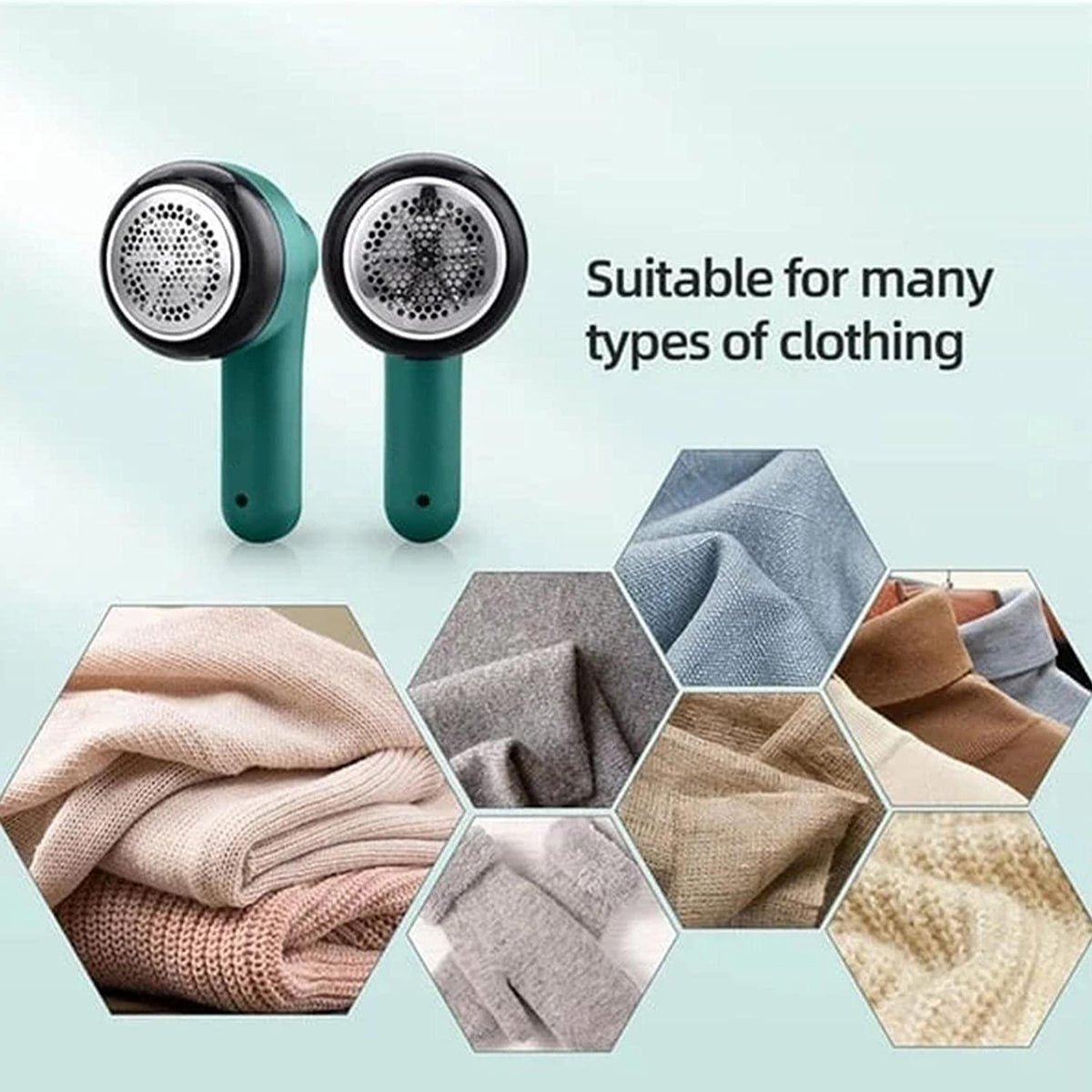 Fabric Shaver, Electric Lint Remover, USB Rechargeable Fabric Defuzzer, Reusable Cordless Sweater Shaver can be Used Anywhere, Bobling Remover for Clothes, Wool Pilling Lint Remover