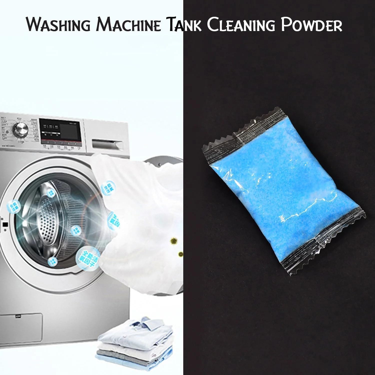 Washing Machine Tank Cleaner Powder, Pack of 30