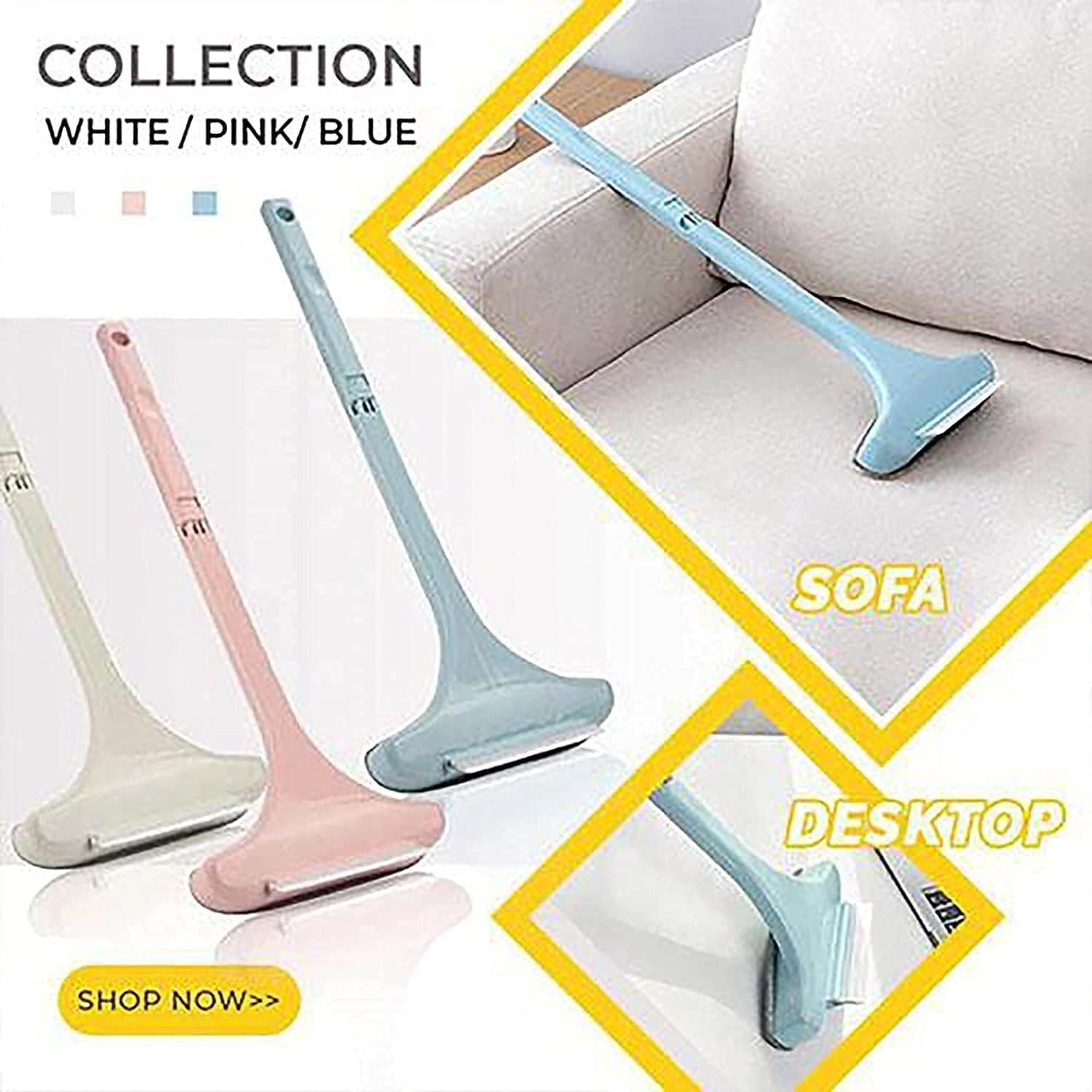 Multifunctional 2-in-1 Screen & Window Cleaning Brush with Extended Handle