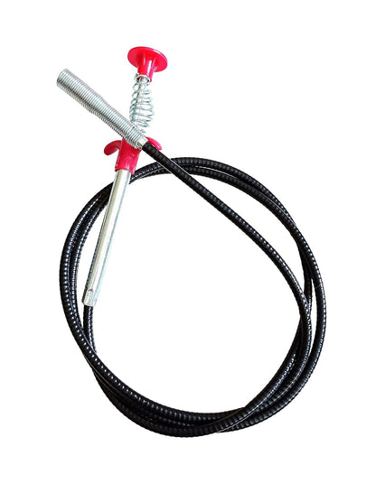 Stainless Steel Hair Catching Claw Drain Cleaner Tool, 5ft Spring Wire Dredge Stick for Kitchen and Bathroom