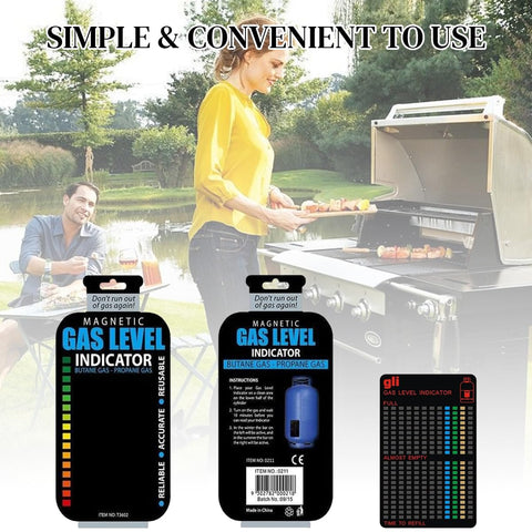 Gas Level Indicator, Propane Gauge for Propane Tank, Reusable Propane Fuel Level Indicator for Home and Kitchen