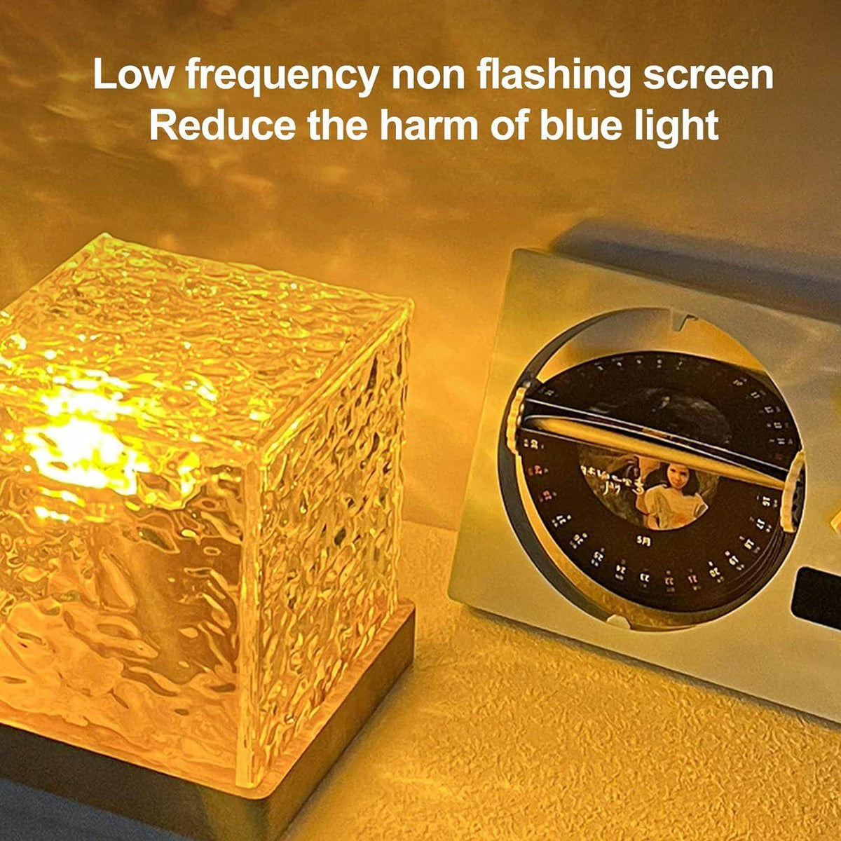 Gardino Ocean Wave, Romantic Warm Ocean Wave Water Night Light Projector 3D Water Wave Effect, Romantic LED Light Projector Projection Lamps