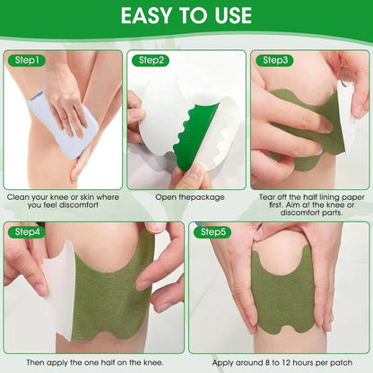 Herbal Knee Pain Relief Patch – Original & Organic Instant Joint Pain Relief