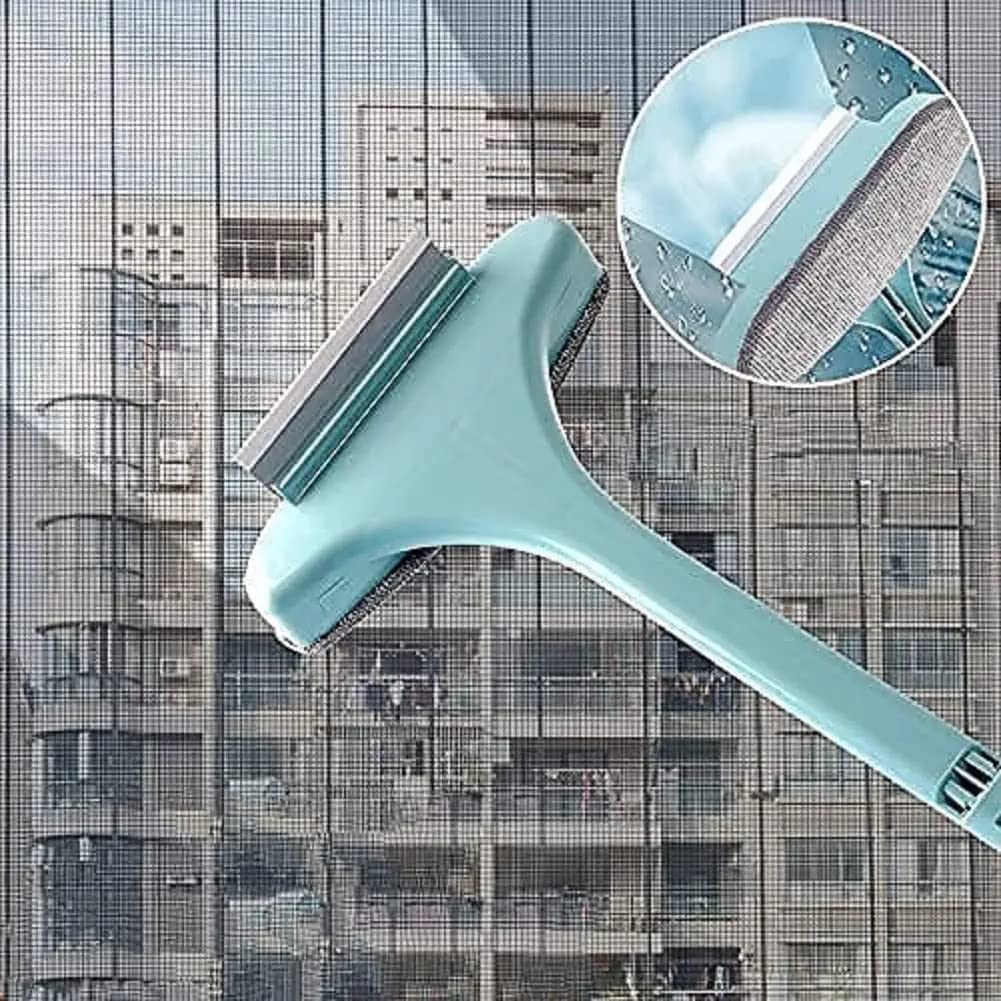 Multifunctional 2-in-1 Screen & Window Cleaning Brush with Extended Handle