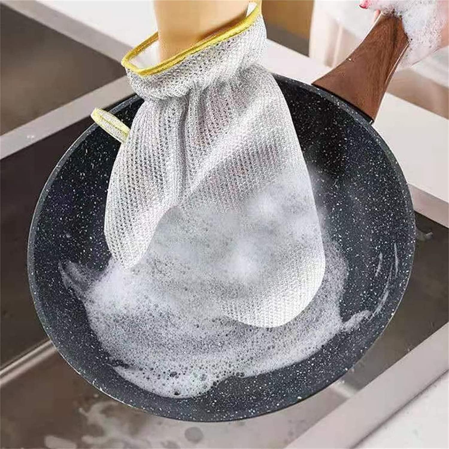 Dishwashing Cleaning Gloves – Waterproof & Durable Reusable Kitchen Gloves for Washing Dishes, Skin-Friendly, Anti-Hot, One Size (One Pair)