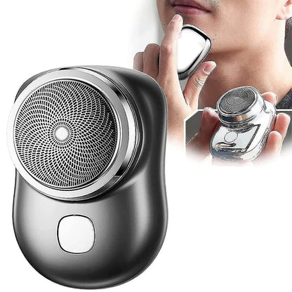 Mini Electric Razor - Rechargeable and Tailored for Simple One-Button Use, Ensuring Maximum Convenience Whether You're at Home, in the Car, or Exploring New Destinations