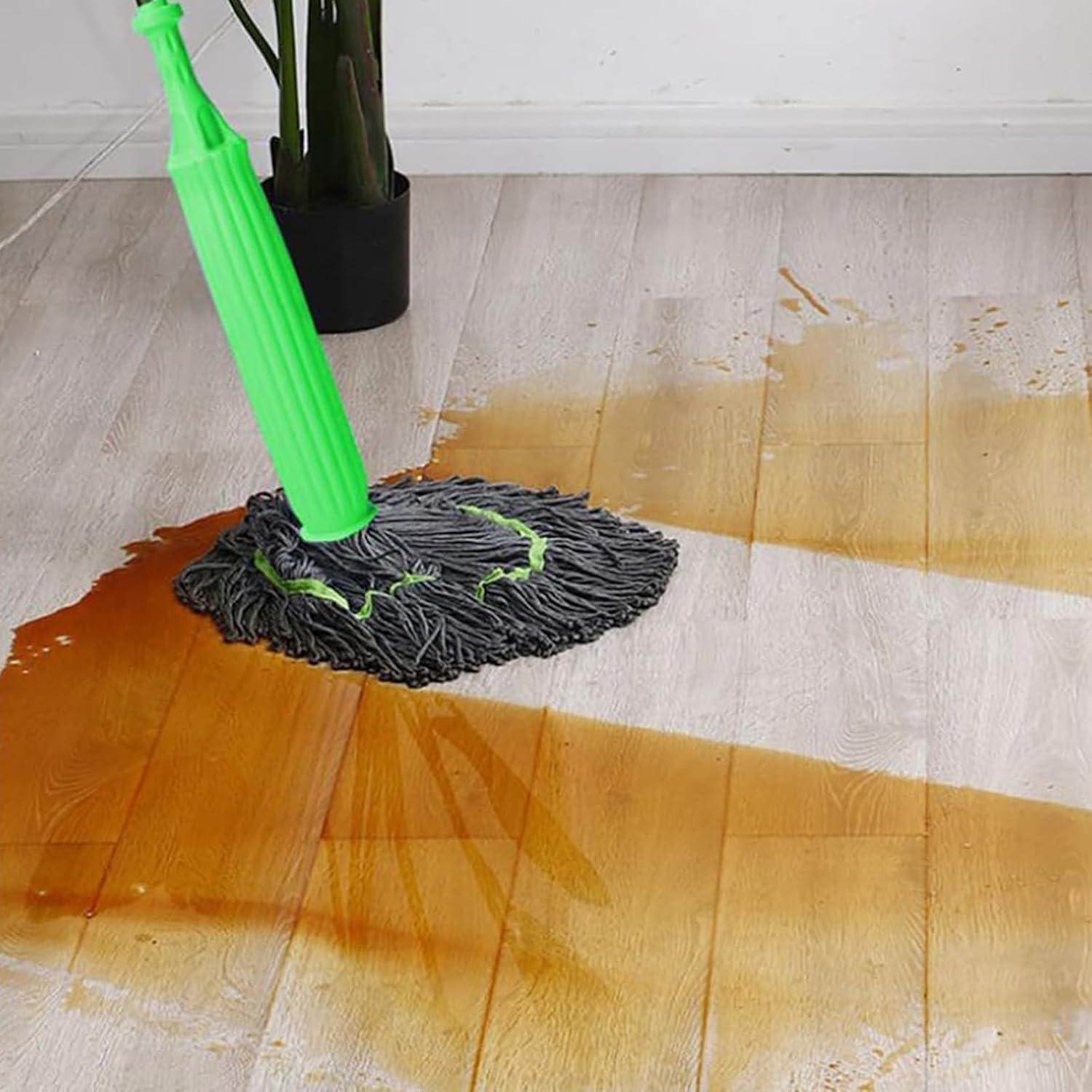 2 in 1 Dehydrated Floor Cleaning Mop || Self-Wringing Floor Mop || 360 Rotatable Adjustable Cleaning Mop, || Microfiber Mop Wet and Dry for Bathroom/Offfice/Home/Outdoor (Green)