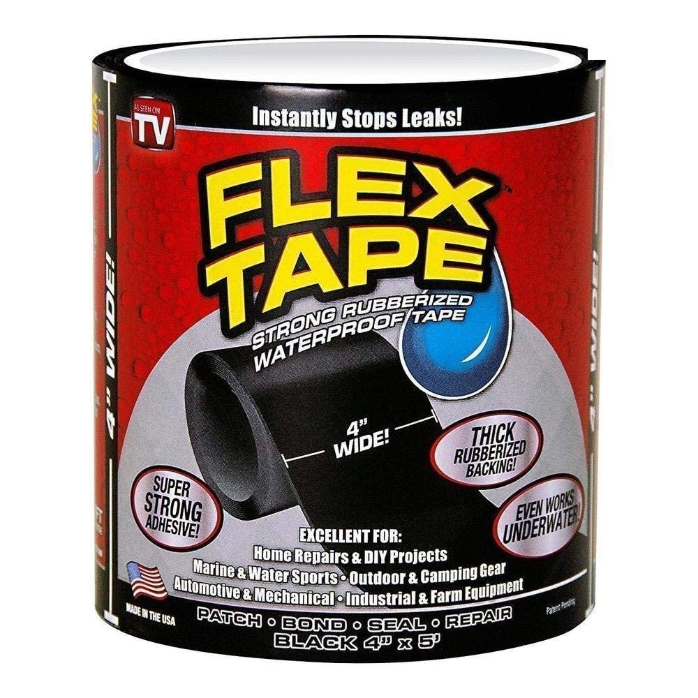 Flex Tape - Strong Rubberized Waterproof Sealant Tape for Roof Leaks, Surface Cracks, and Water Tank Repairs