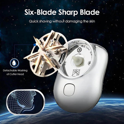 Mini Electric Razor - Rechargeable and Tailored for Simple One-Button Use, Ensuring Maximum Convenience Whether You're at Home, in the Car, or Exploring New Destinations