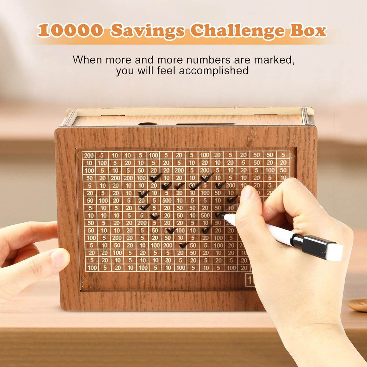 Wooden Piggy Bank | Carved Money Box for Kids & Adults | Savings Coin Box