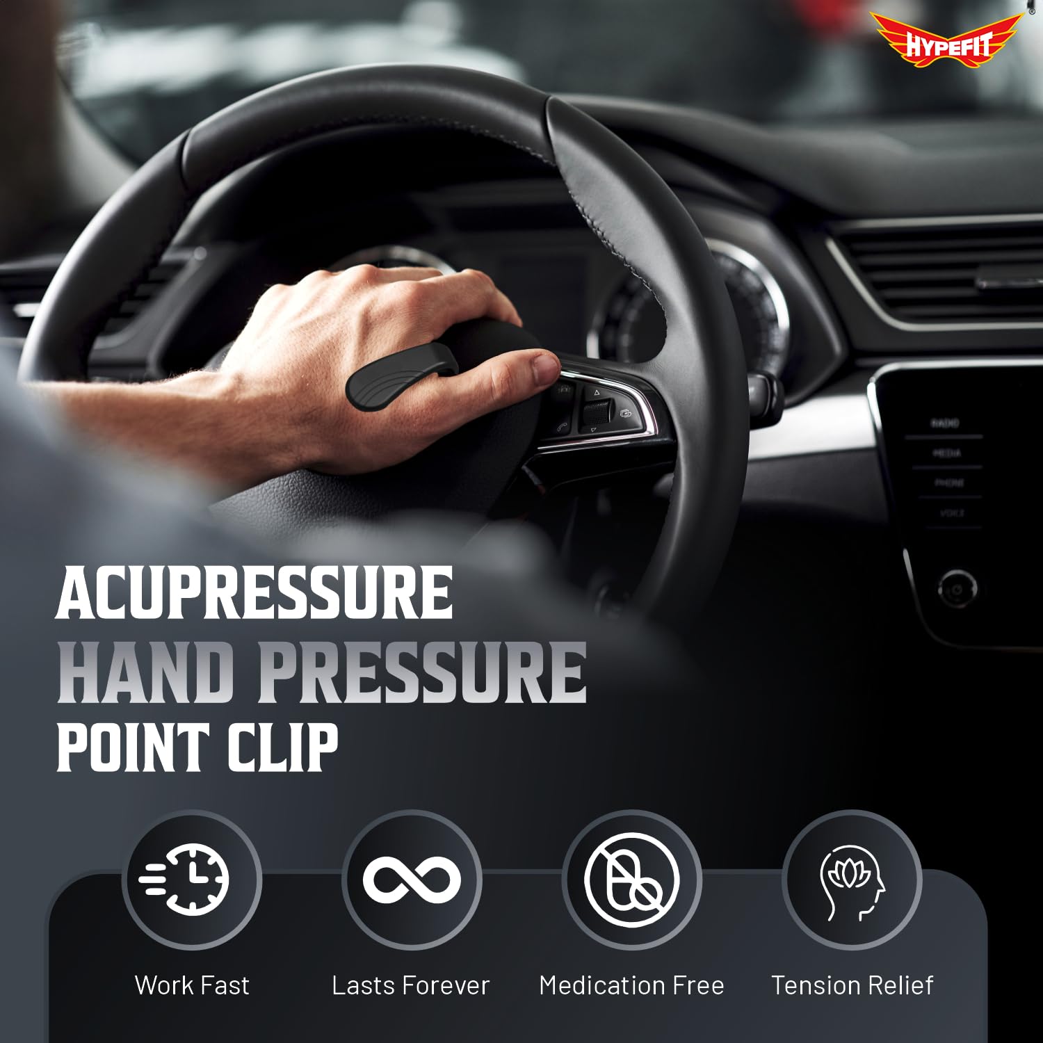 Buy 1 Get 1 Free Acupressure Clip for Diabetics, Sugar Control Hand Clip, Li4 Acupressure Point Therapy