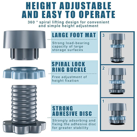 Anti-Vibration Pads for Washing Machine – Shock Absorber & Noise Cancelling Stand (400g)