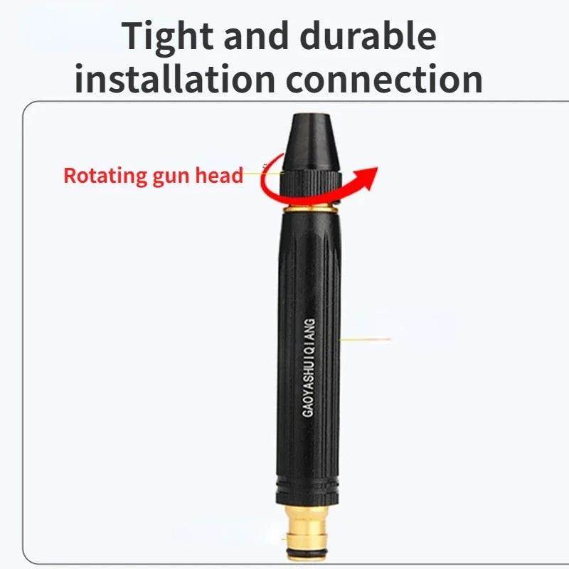 Brass Water Spray Nozzle Water Spray Gun, Car Wash Nozzle, High Pressure Nozzle Spray Water Gun, Water Jet Hose Nozzles Pipe For Gardening, Bike,Car Wash,Window Cleaning (Black Pen Nozzle)