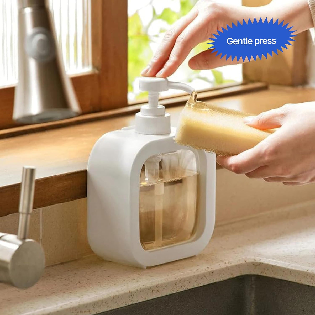 Reusable Liquid Soap Dispenser – Clear Plastic Bottle with Pump for Shampoo, Conditioner, Hand Wash & More