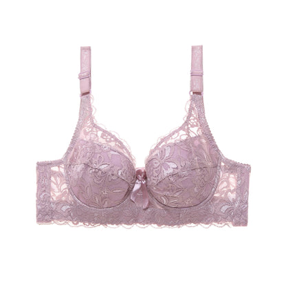 Bigger Bust Bra - Yellow Lace Design for Enhanced Support and Style Women's Bridal Support Without Padding Full Coverage Underwi