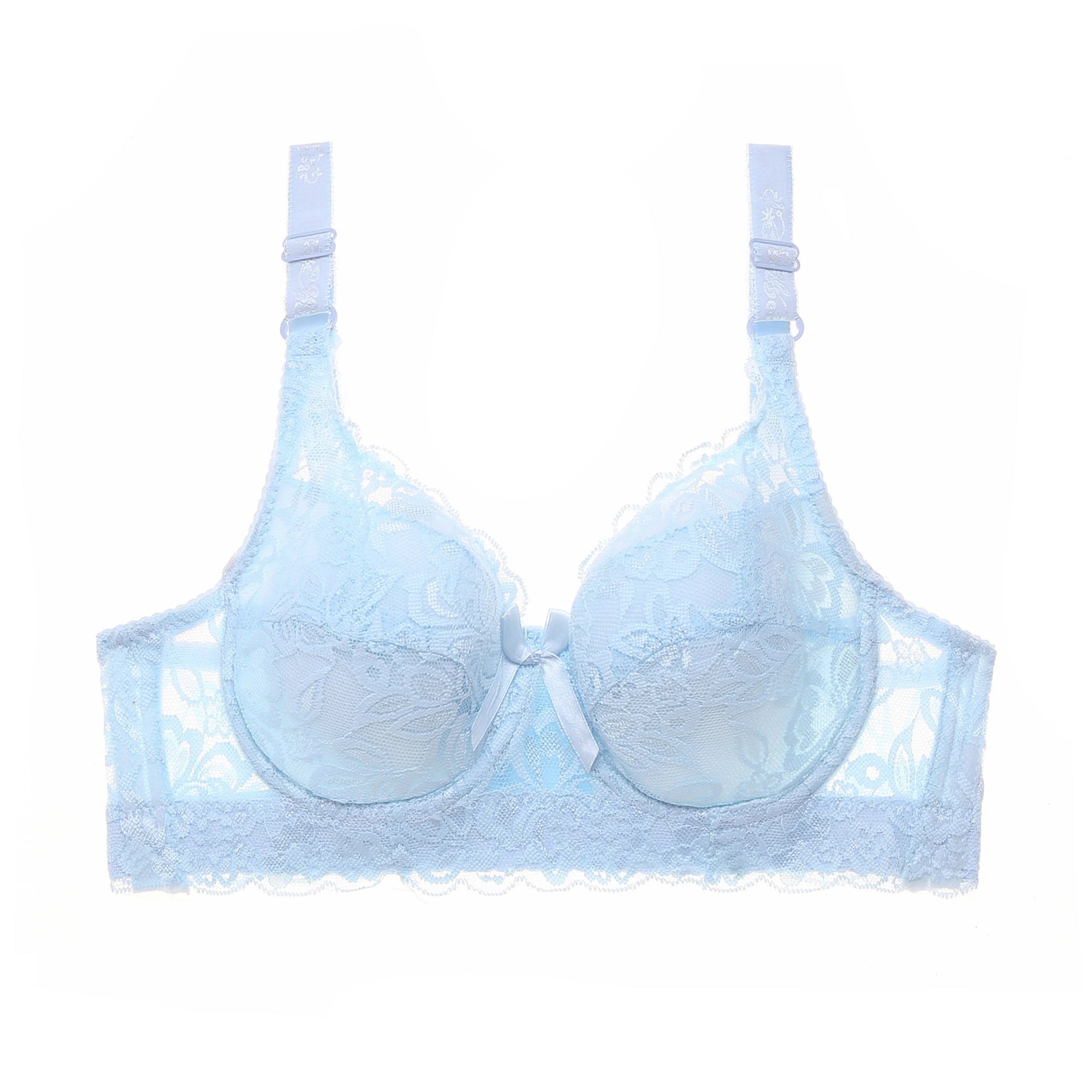Bigger Bust Bra - Yellow Lace Design for Enhanced Support and Style Women's Bridal Support Without Padding Full Coverage Underwi