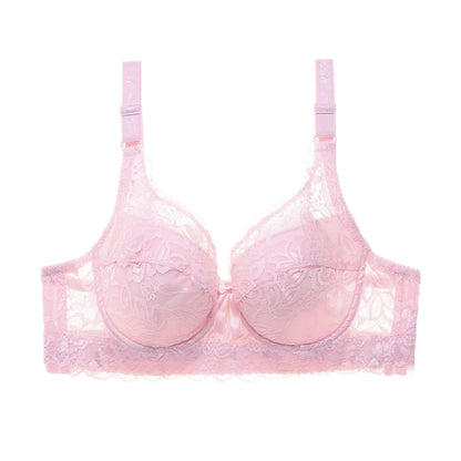 Bigger Bust Bra - Yellow Lace Design for Enhanced Support and Style Women's Bridal Support Without Padding Full Coverage Underwi