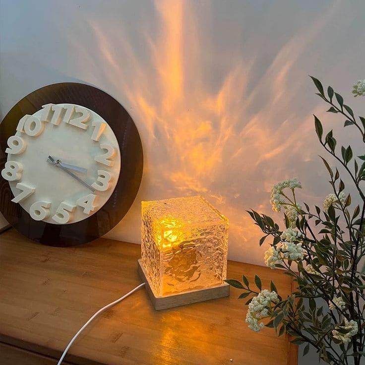 Gardino Ocean Wave, Romantic Warm Ocean Wave Water Night Light Projector 3D Water Wave Effect, Romantic LED Light Projector Projection Lamps