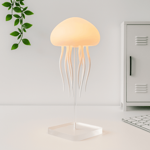 Jellyfish LED Night Light – 7-Color Changing Baby Room Lamp | Hanging + Base | Aesthetic Ocean-Themed Decor & Gift