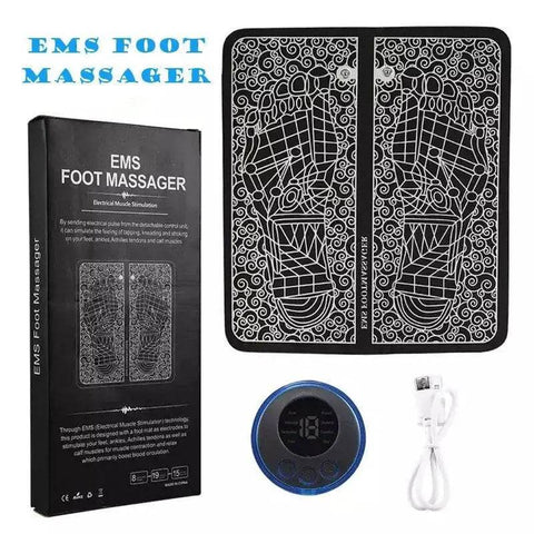 EMS Foot Massager | Portable Muscle Relaxation Mat for Pain Relief and Circulation Boost