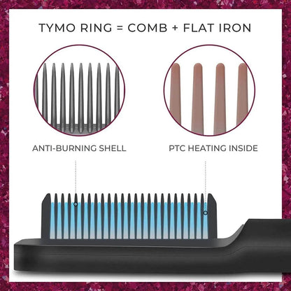 Hair Straightener, Hair Straightener Comb For Women & Men, Hair Styler, Straightener Machine Brush/Ptc Heating Electric Straightener With 5 Temperature