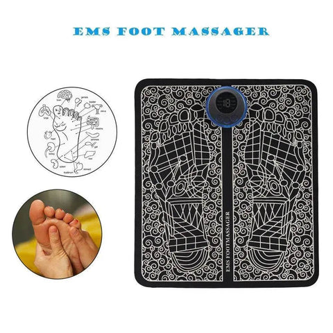 EMS Foot Massager | Portable Muscle Relaxation Mat for Pain Relief and Circulation Boost
