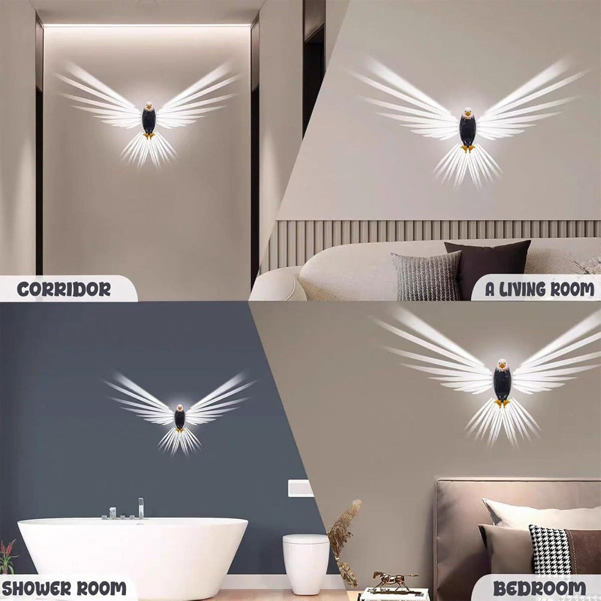 Eagle Wall Light with Remote Control - Stylish, Versatile LED Wall Lamp