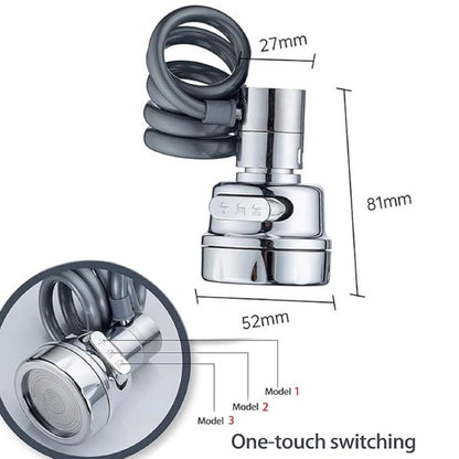 Kitchen Sink Sprayer, Sink Sprayer Attachment for Faucet, Faucet Sprayer Attachment, Faucet Extender Aerator with Stretchable Hose, Kitchen Water Saving Sink Sprayer, 3 Water Outlet Modes