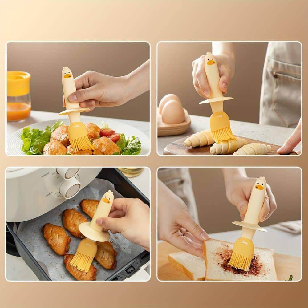 Gardino 2 IN 1 Oil Dispenser Bottle with Silicone Basting Brush for Cooking Vinegar Sauce BBQ Grill Frying Baking,Air Fryer,Glass Olive Oil Dispenser for Kitchen.