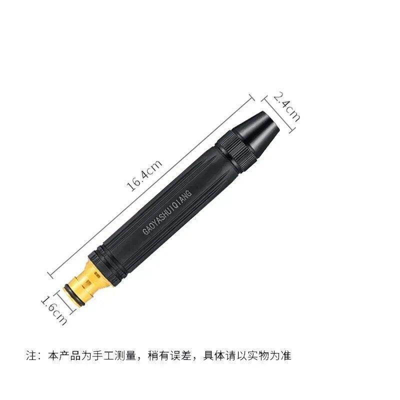 Brass Water Spray Nozzle Water Spray Gun, Car Wash Nozzle, High Pressure Nozzle Spray Water Gun, Water Jet Hose Nozzles Pipe For Gardening, Bike,Car Wash,Window Cleaning (Black Pen Nozzle)