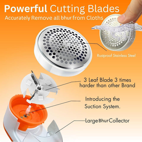 Nova lint Remover for Clothses, Lint/Fabric Shaver for Woolen Sweaters, Blankets, Jackets/Burr Remover Pill Remover from Carpets and Clothes - Tint and Dust Remover