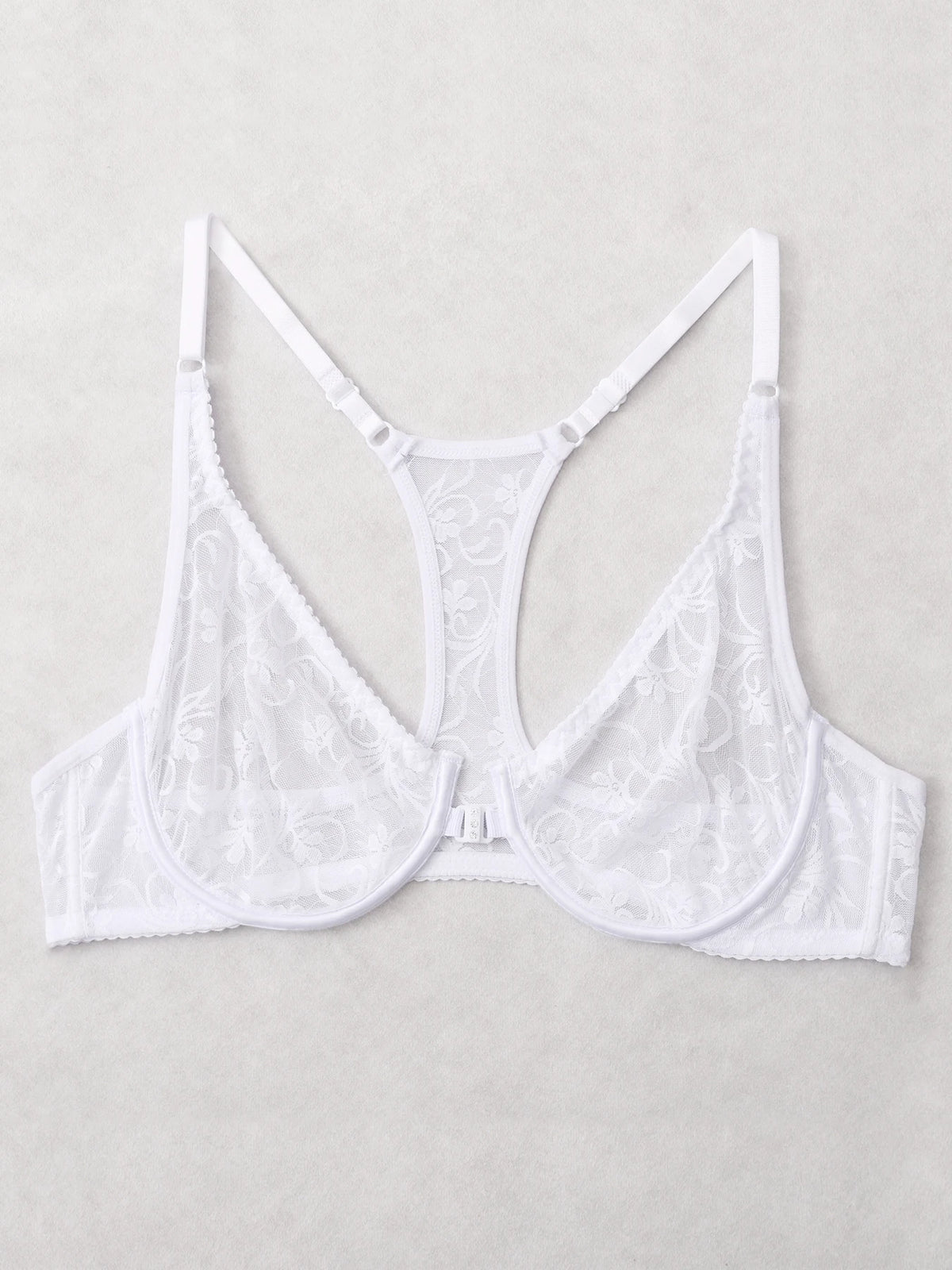 Bra For Womens Front Button Lace Bra Underwire Underwear Elegant Embroidery Beautiful Back Plus Size Lingeire BH Top
