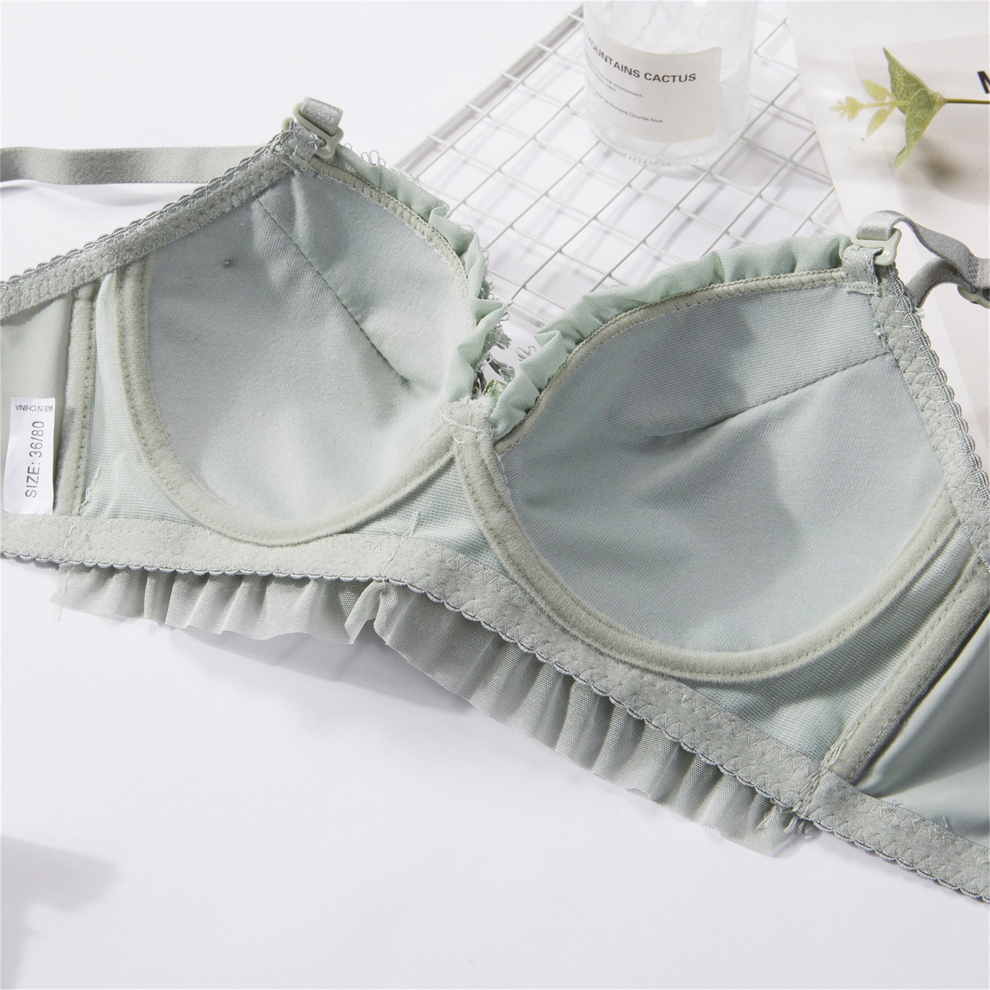 Lace Bra Set for Girl Sexy  Underwear Brassiere Women Lingerie Sweet Cute Girl Bra Breathable Soft Underwear Set Sexy Bra Briefs