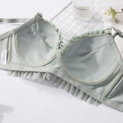 Lace Bra Set for Girl Sexy  Underwear Brassiere Women Lingerie Sweet Cute Girl Bra Breathable Soft Underwear Set Sexy Bra Briefs