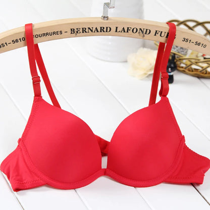 Female Bra Summer Breathable Student Single Breasted Sexy Cute Gathered Smooth Seamless Comfortable Girl's Bra