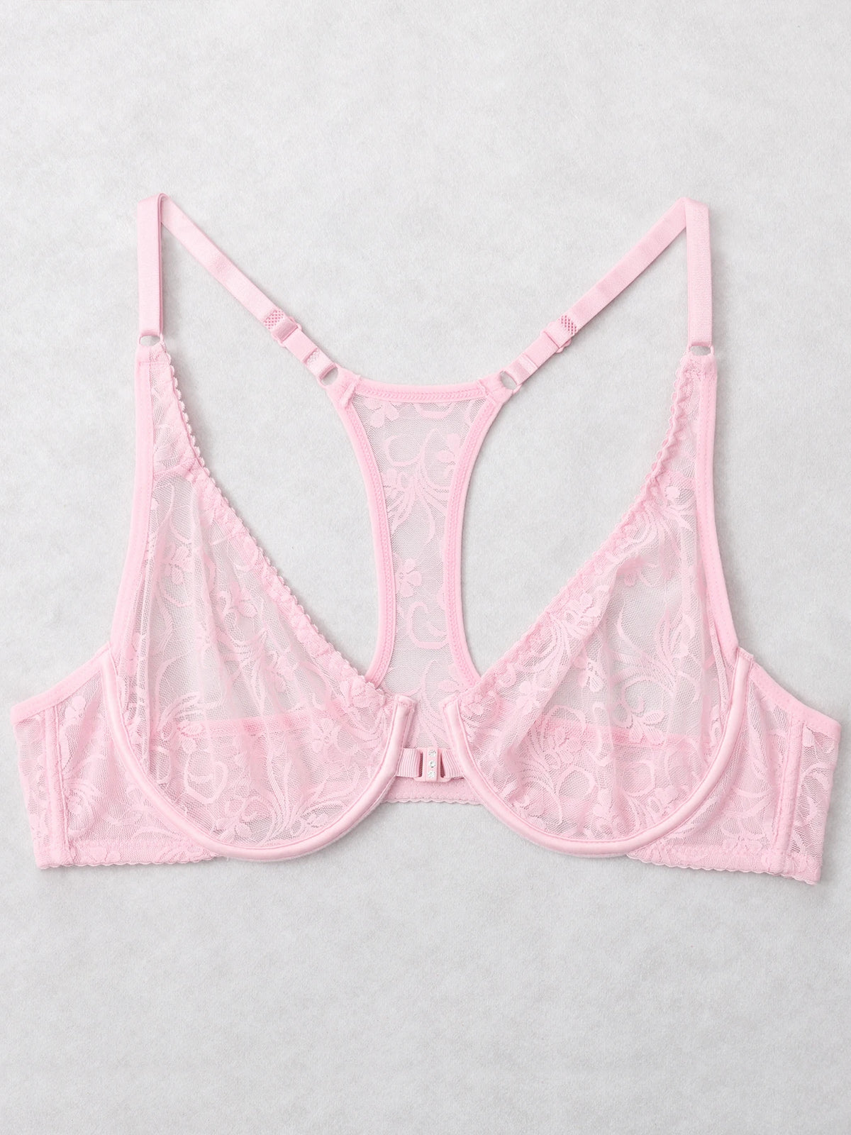 Bra For Womens Front Button Lace Bra Underwire Underwear Elegant Embroidery Beautiful Back Plus Size Lingeire BH Top