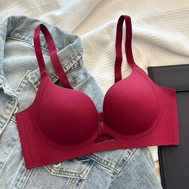 Bras for Small Chest Wireless Lift No Padding Push Up for Small Breasts Comfortable Seamless Non Padded Anti Sagging Bra