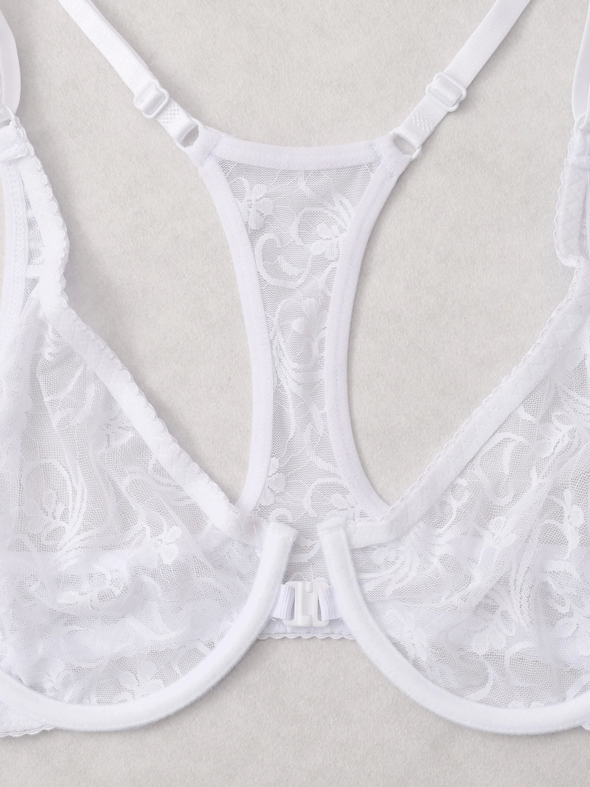 Bra For Womens Front Button Lace Bra Underwire Underwear Elegant Embroidery Beautiful Back Plus Size Lingeire BH Top