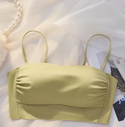 Bra Underwear For Women With anti Stray Light Wrap, Thin Shoulder Straps, Thin Back Vest, Sexy Bra, All In One For External Wear