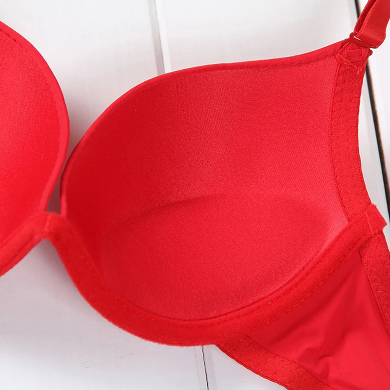 Female Bra Summer Breathable Student Single Breasted Sexy Cute Gathered Smooth Seamless Comfortable Girl's Bra