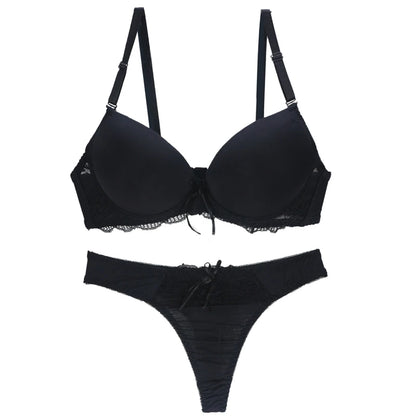 2023 Bra Sets Luxurious Saturated Lace BCDE Cup Underwear For Women Beige Blue Green Black Pink Purple Female Lingerie