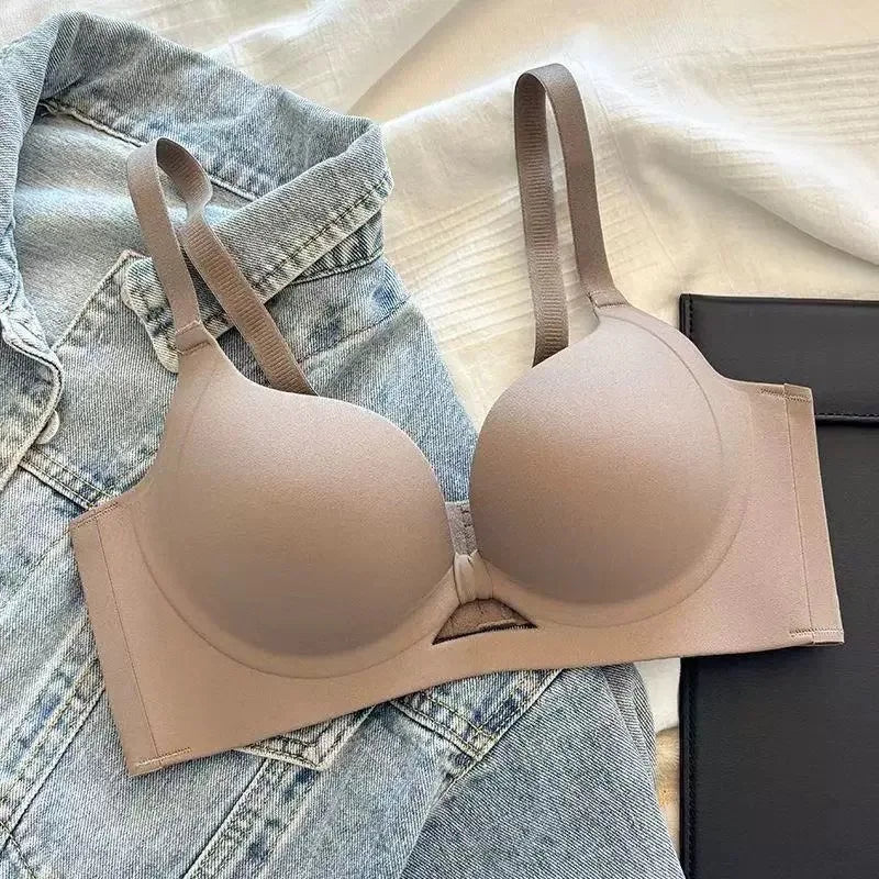 Bras for Small Chest Wireless Lift No Padding Push Up for Small Breasts Comfortable Seamless Non Padded Anti Sagging Bra