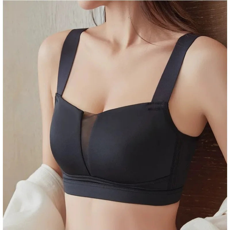 Big Bust Minimizing, Anti-Sagging Bra, Wireless, Plus Size, Seamless, Adjustable Back, Anti-Sagging, Side Breast Control Bra