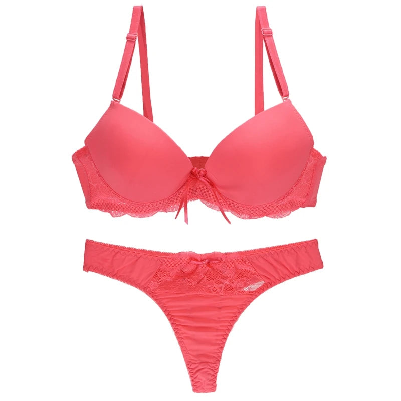 2023 Bra Sets Luxurious Saturated Lace BCDE Cup Underwear For Women Beige Blue Green Black Pink Purple Female Lingerie