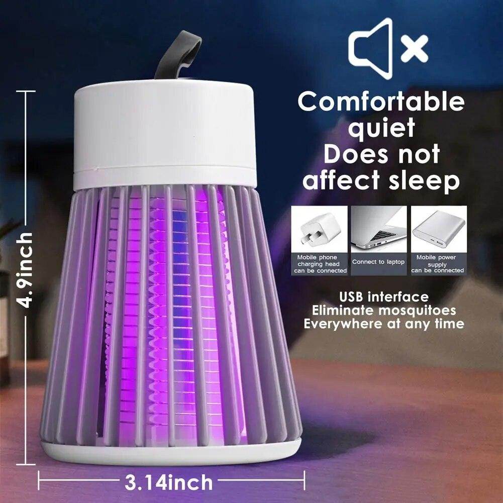 Mosquito Killer Lamp Trap Machine with UV LED Light Electric Shock for Insects USB Powered Plug in The Plug