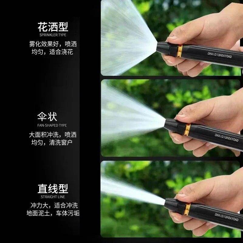 Brass Water Spray Nozzle Water Spray Gun, Car Wash Nozzle, High Pressure Nozzle Spray Water Gun, Water Jet Hose Nozzles Pipe For Gardening, Bike,Car Wash,Window Cleaning (Black Pen Nozzle)